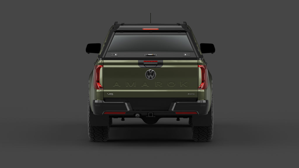 Volkswagen Amarok NF aluminium ute canopy – with sliding dog windows