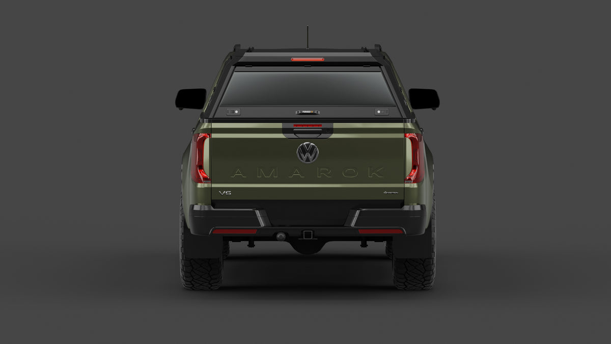 Volkswagen Amarok NF aluminium ute canopy – with sliding dog windows