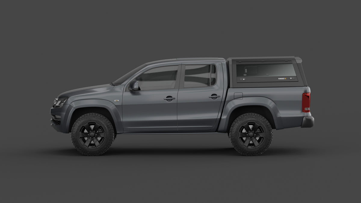 Volkswagen Amarok 2011–2022 aluminium ute canopy – with sliding dog windows