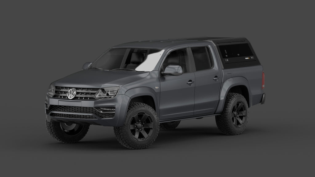 Volkswagen Amarok 2011–2022 aluminium ute canopy – with sliding dog windows