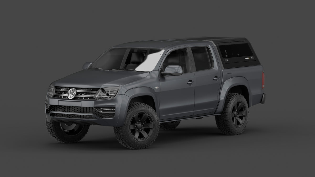 Volkswagen Amarok 2011–2022 aluminium ute canopy – with sliding dog windows
