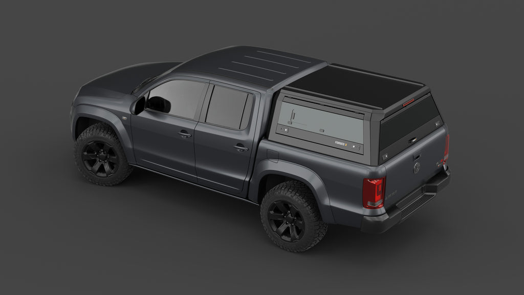 Volkswagen Amarok 2011–2022 aluminium ute canopy – with sliding dog windows