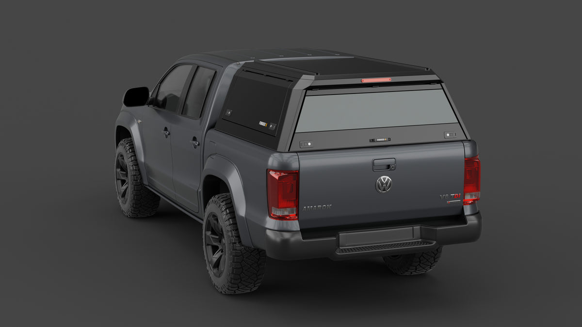 Volkswagen Amarok 2011–2022 aluminium ute canopy – with sliding dog windows